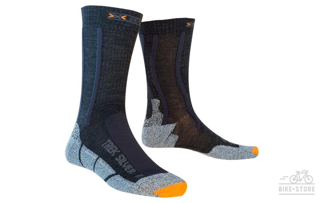 Носки X-Socks Trek Silver B010 Opal Black/Dolomite Grey Melange